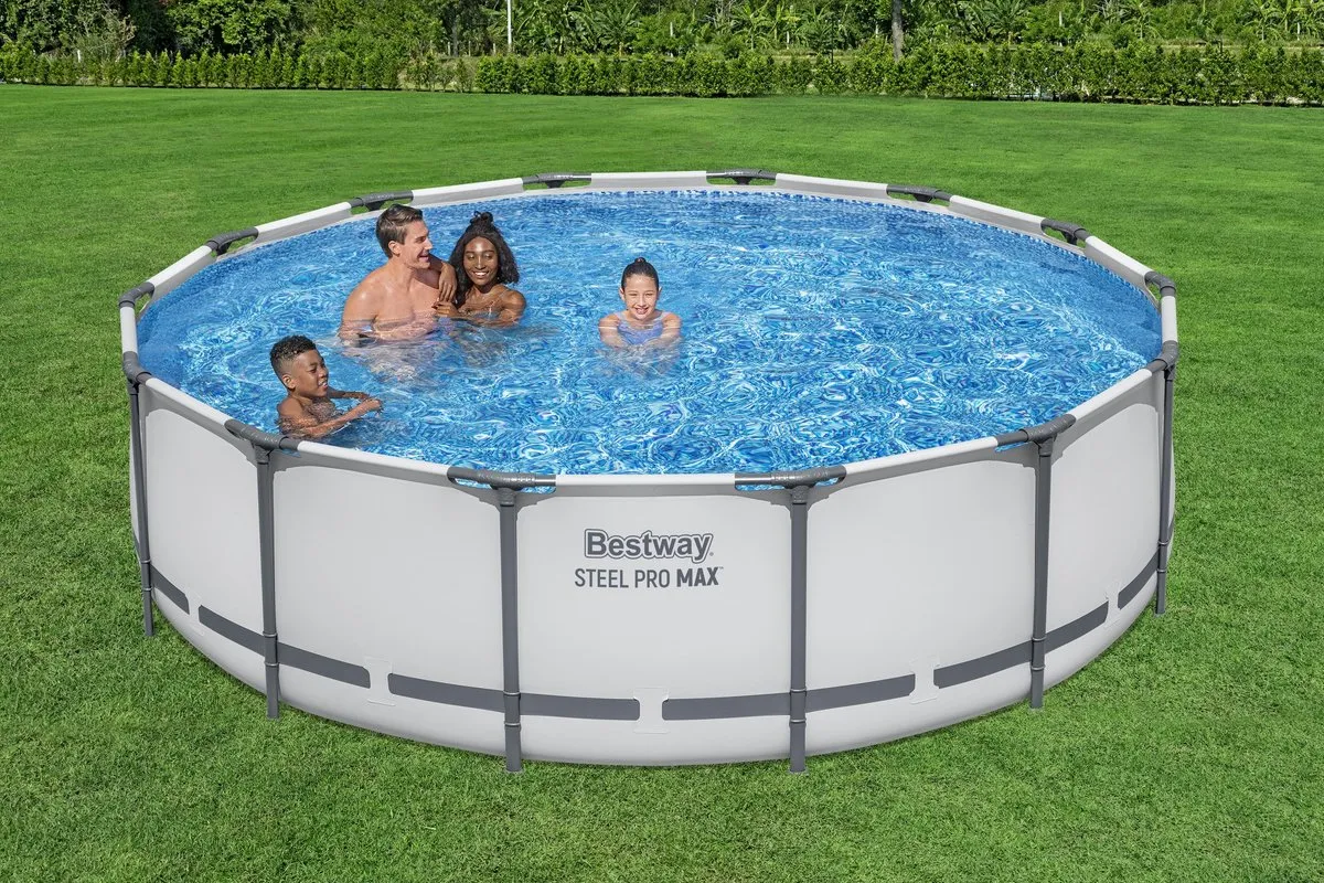 Bestway Steel Pro MAX Zwembadset 427x107cm - 15.232L - Zilver