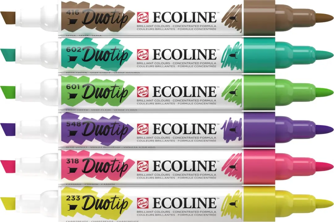 Ecoline Duotip Botanisch - 6 Kleuren