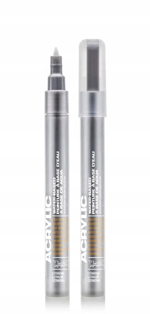 Montana ACRYLIC Marker 0.7mm Outline Zilver