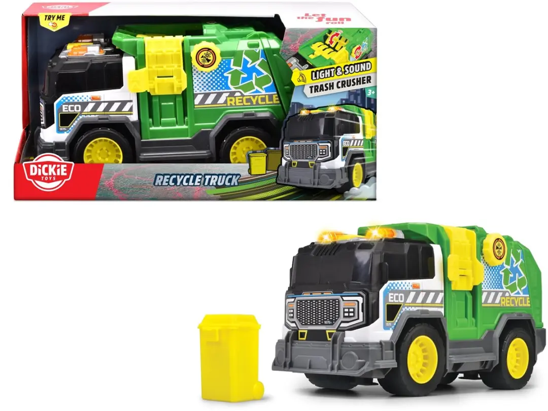 Dickie Toys Vuilniskar Vrachtwagen 203306021