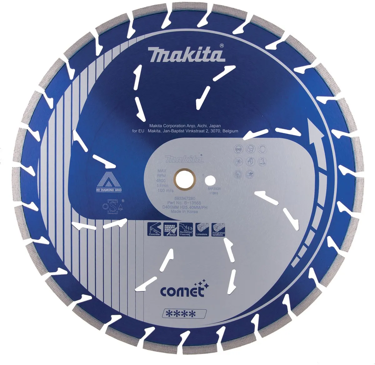 Makita Diamantschijf B-13568 400x25,4x3,2mm