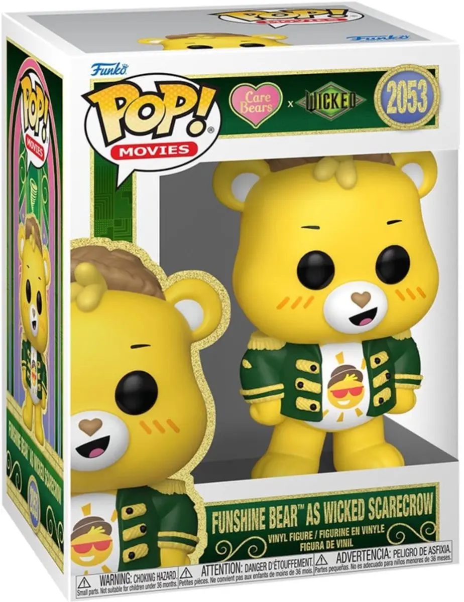 Funko Wicked x Care Bears POP! Funshine Bear Scarecrow FK93387 - 9cm - Multicolor