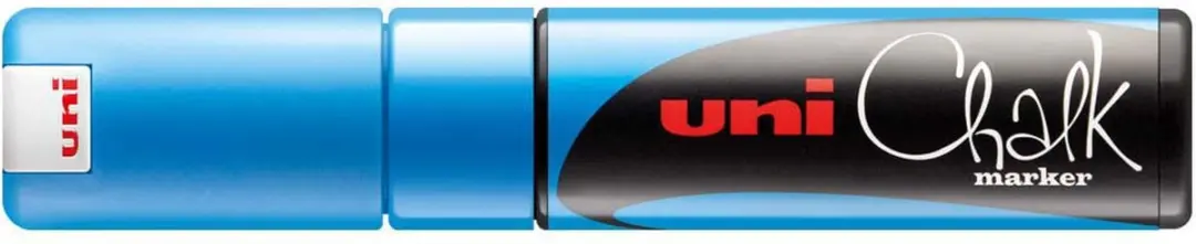 uni-ball Uni Chalk Marker 8K Metallic Blauw