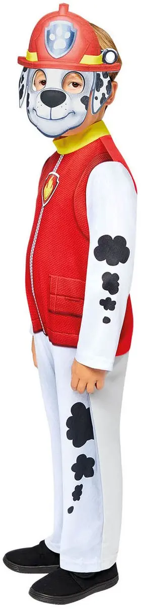 PAW Patrol Marshall Verkleedkleding - Rood/Wit - 3-4 jaar