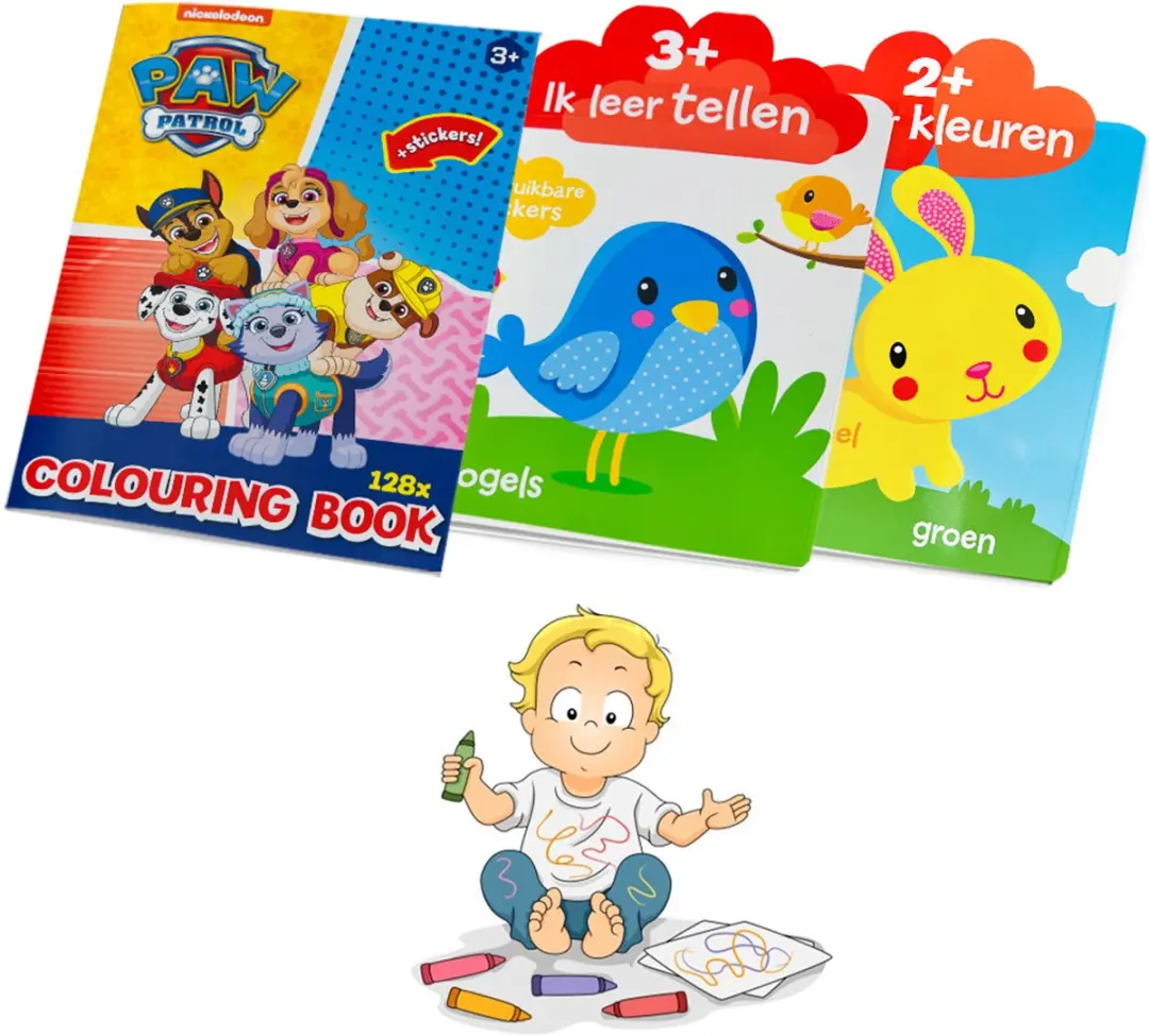 Bing Paw Patrol Kleurboeken Stickerboeken