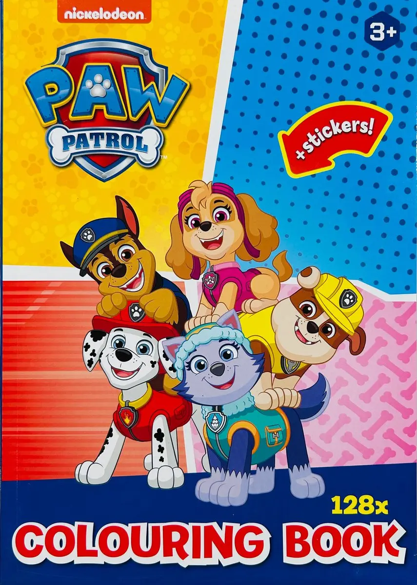 Bing Paw Patrol Kleurboeken Stickerboeken - 3 Stuks - 90 Pagina's