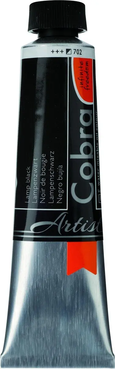 Cobra Olieverf #702 Lampenzwart 40ml