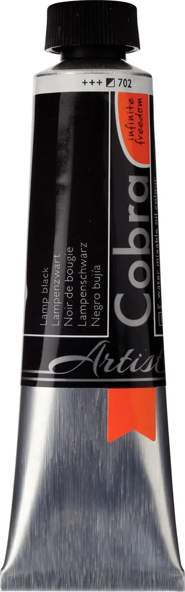 Cobra Olieverf #702 Lampenzwart 40ml