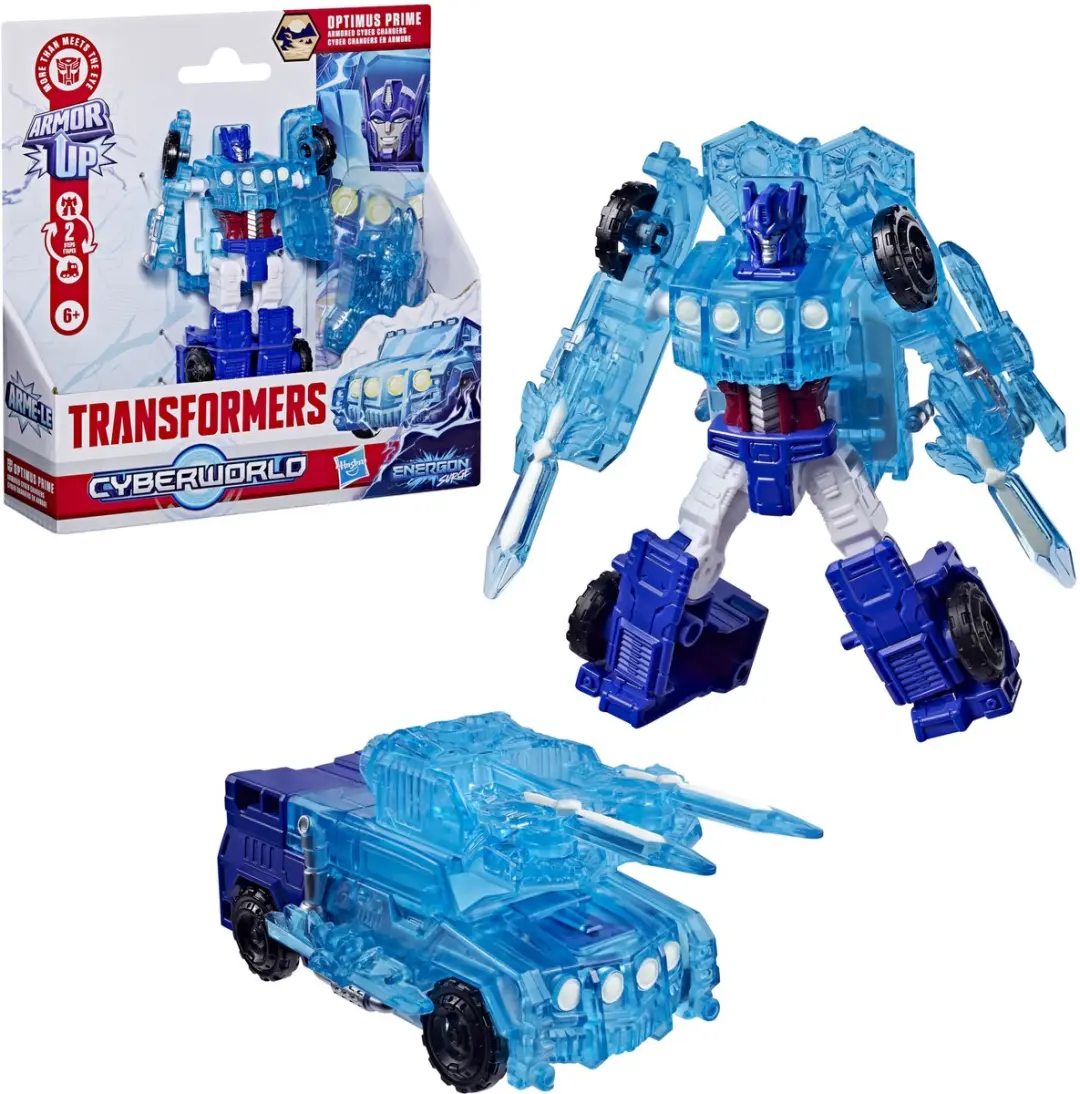 Transformers CYBERWORLD Optimus Prime Armored Cyber Changers Actiefiguur G3261