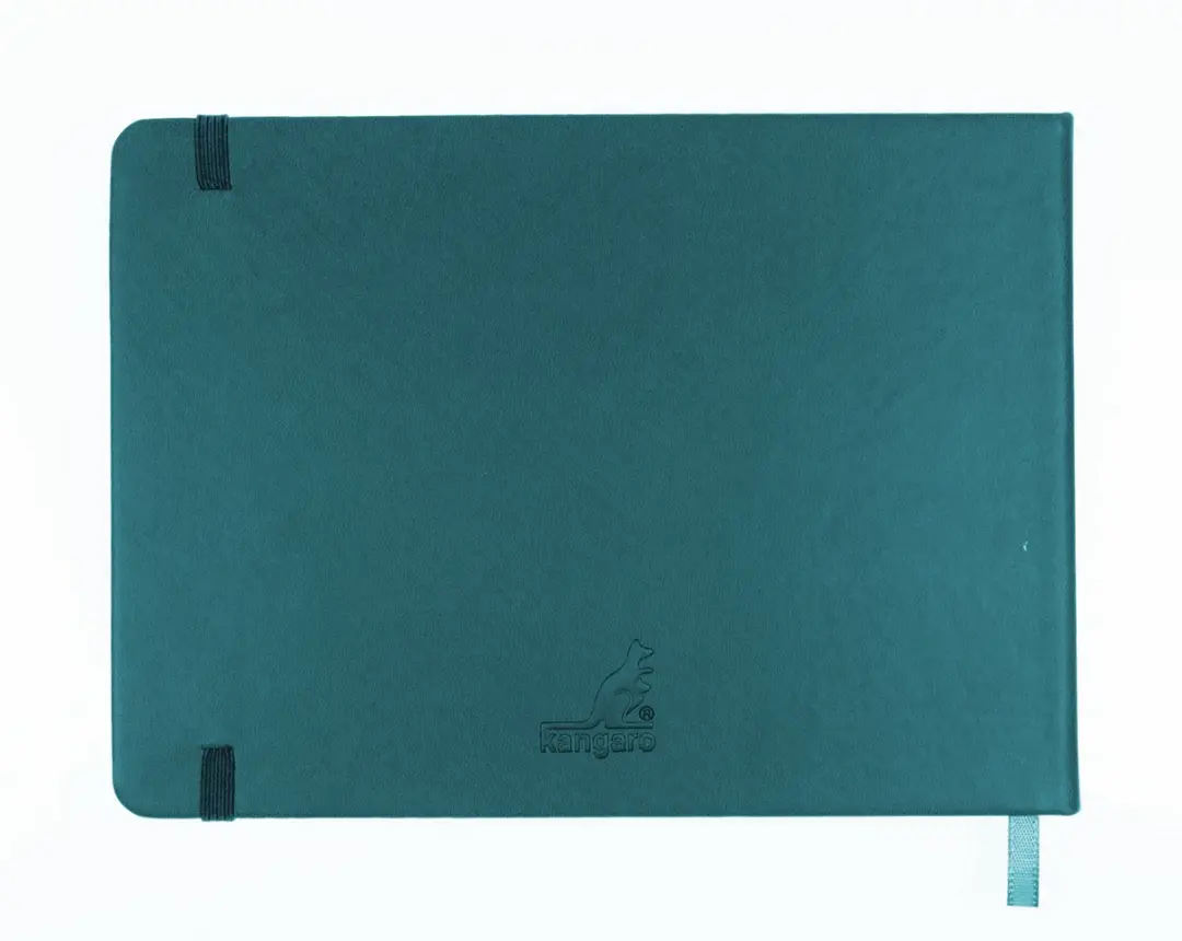 Kangaro K-861314 Schetsboek A5 Landscape - 160 Pagina's - Dark Turquoise - afbeelding 6 van 6