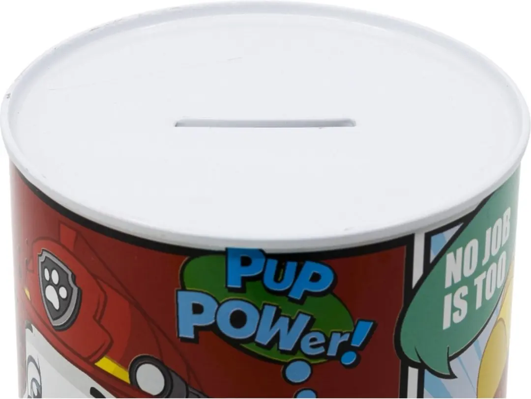 PAW Patrol Staalpoten Spaarpot - 15x10cm - Rood