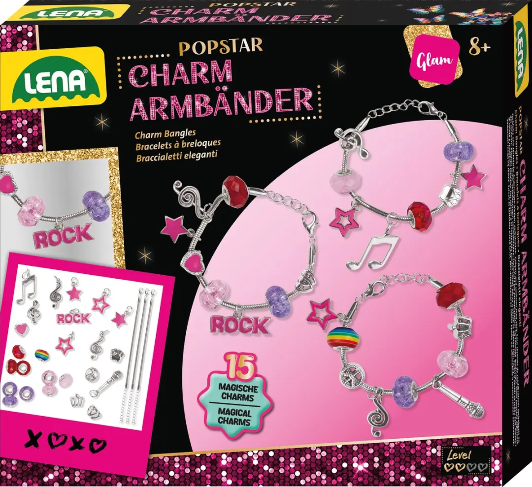 Lena Popstar Bedelarmband Set