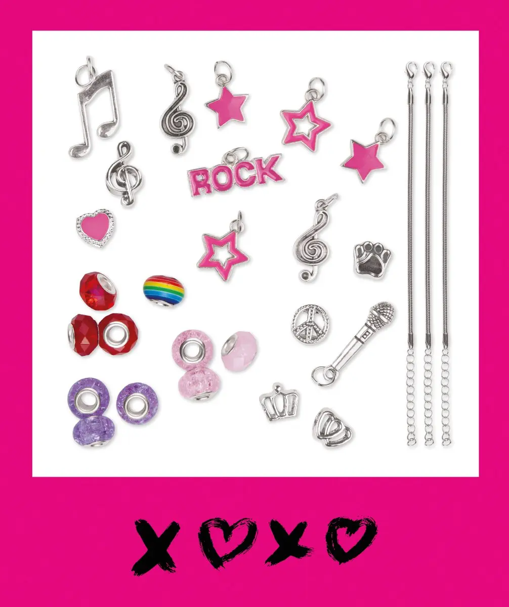 Lena Popstar Bedelarmband Set - Meerkleurig