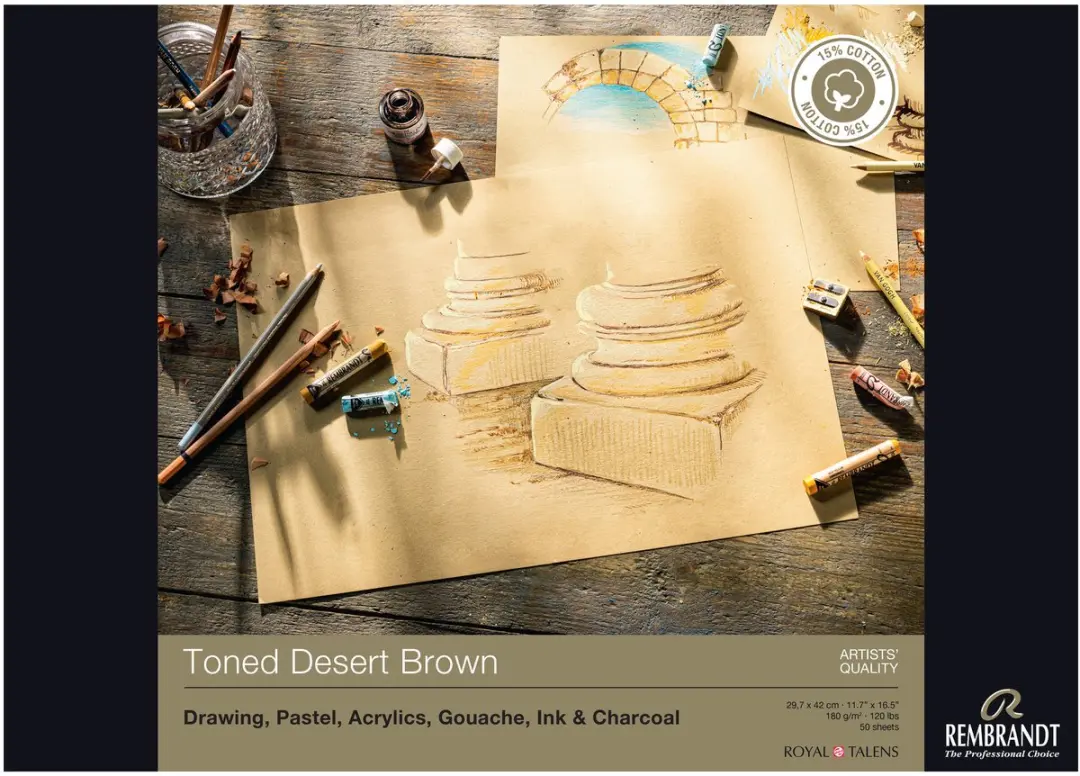 Rembrandt Tekenpapier A3 Desert Brown 180g