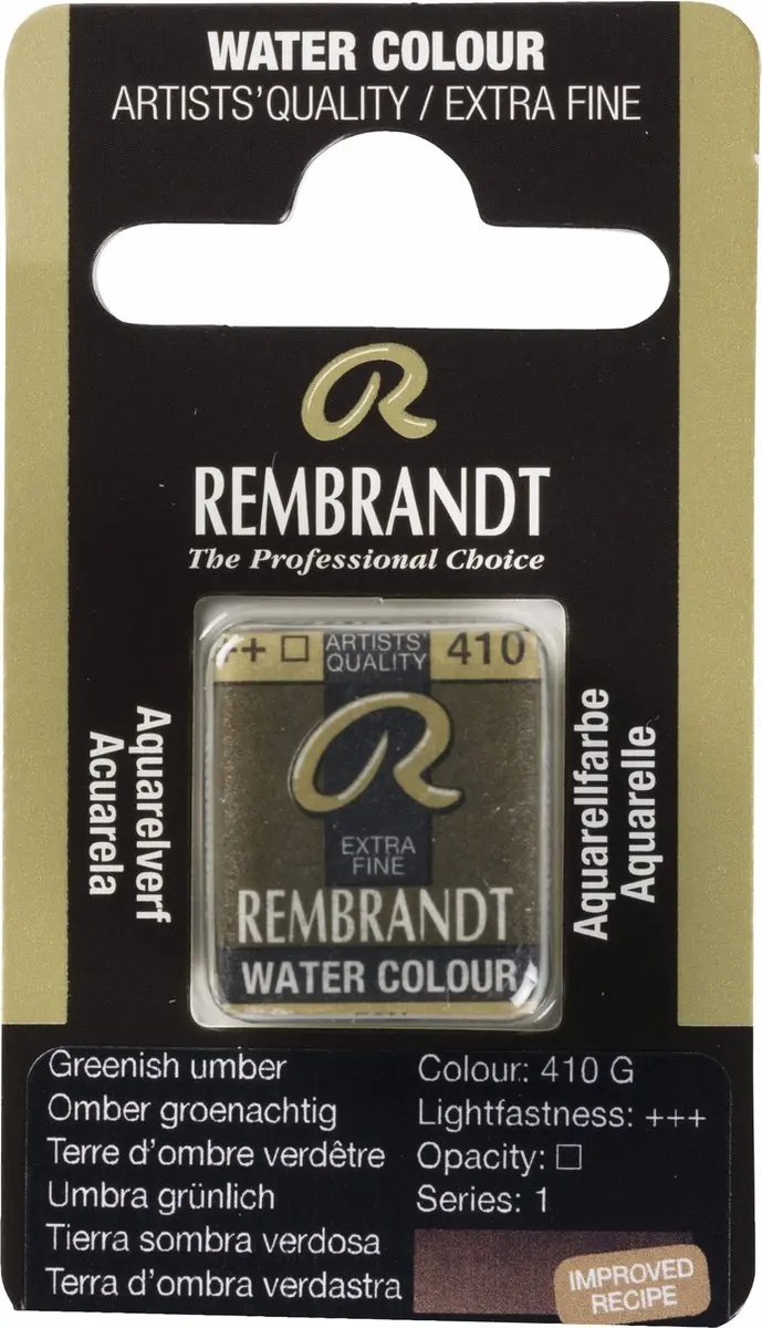 Rembrandt Waterverf Napjes Greenish Umber