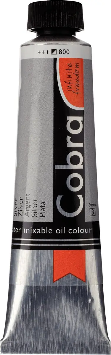 Cobra Artitst Olieverf #800 Zilver 40ml
