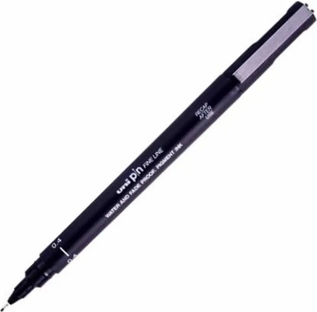 uni-ball Fineliner Pin 0.4mm - 12 Stuks Zwart