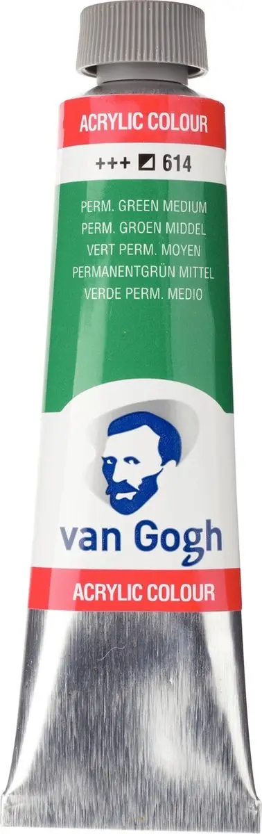 Van Gogh Acrylverf 614 Permanent Groen Middel 40ml