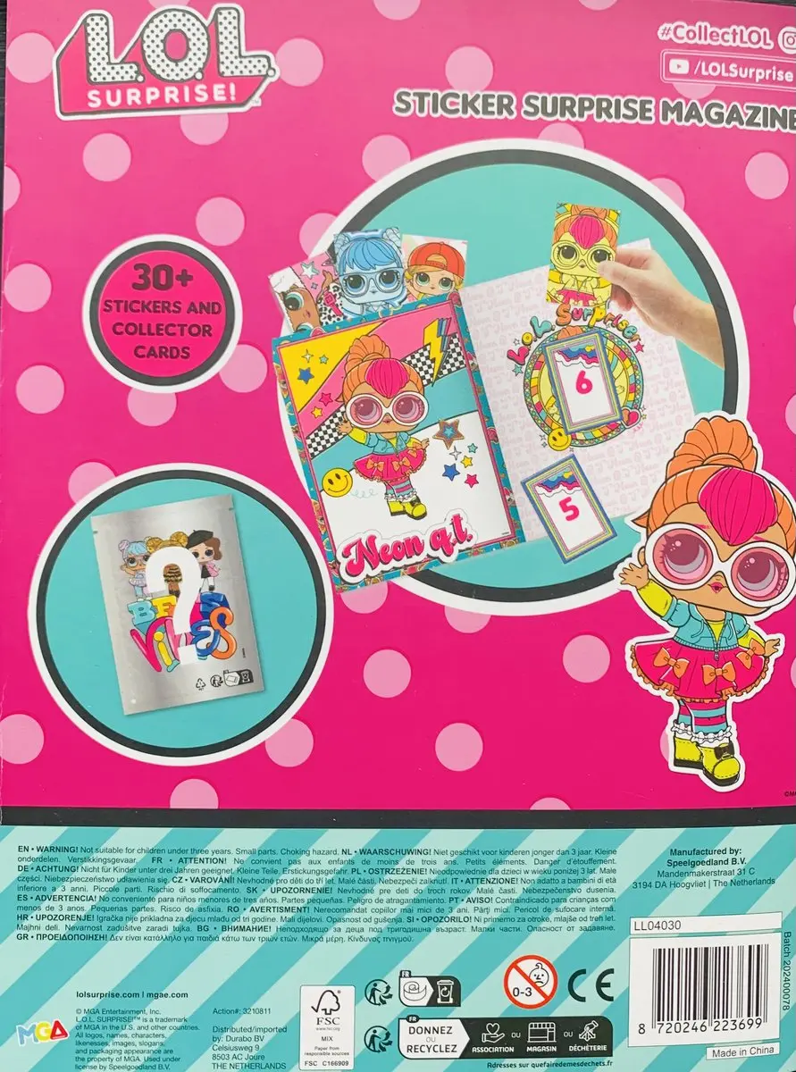 LOL Surprise! Stickerboek Multicolor - Verzamelkaarten