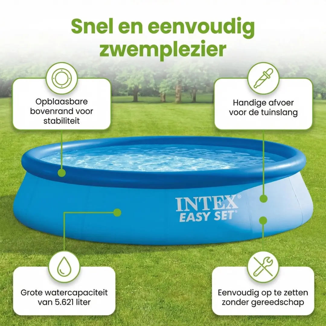 Intex Easy Set Zwembad 366x76cm - Blauw - 5621L