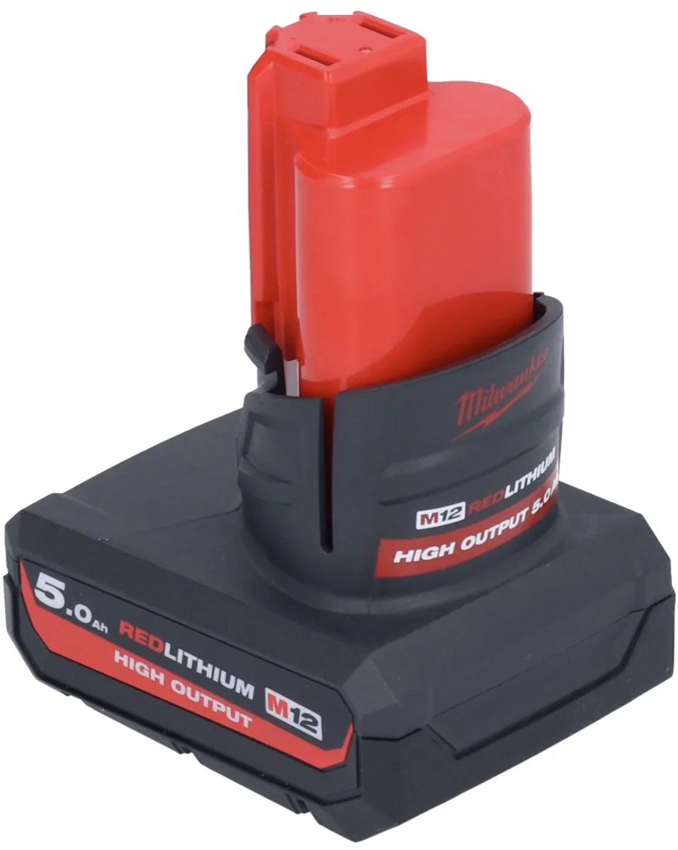 Milwaukee M12 HB5 High Output Accu - 2x 5000mAh - afbeelding 3 van 5