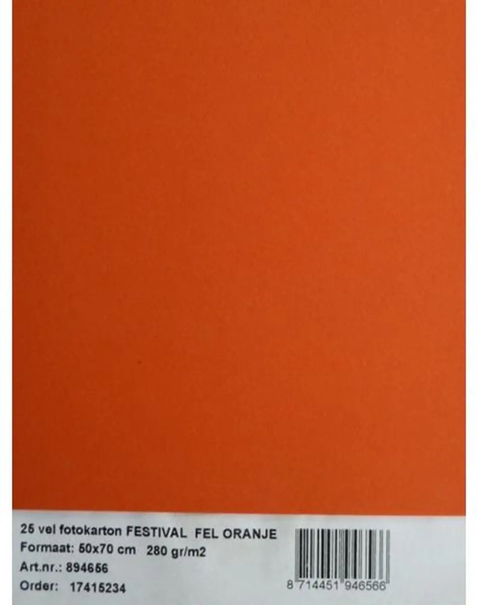 Kangaro Fotokarton 50x70cm 300g - Feloranje - 25 Vel