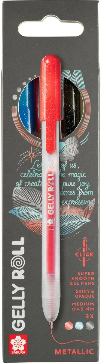 Sakura Gelly Roll Metallic Retractable Set 3