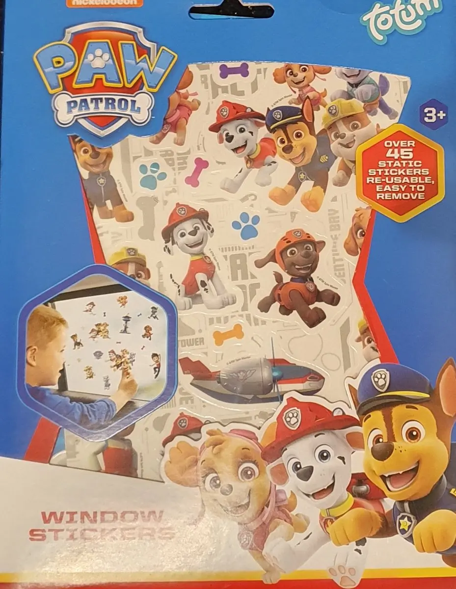 PAW Patrol Raamstickers Meerkleurig - 4 Vellen