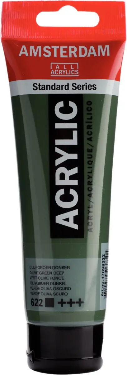 Amsterdam Standard Acrylverf 120ml - Olijfgroen Donker 622