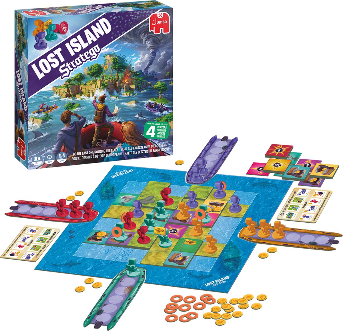 Jumbo - Stratego - Lost Island - Bordspel vanaf 8 jaar - Multiplayer 4 spelers