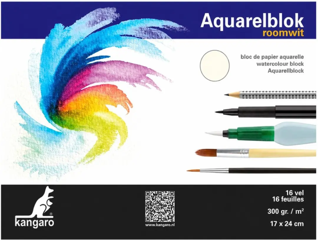 Kangaro Aquarelblok 16 Vel