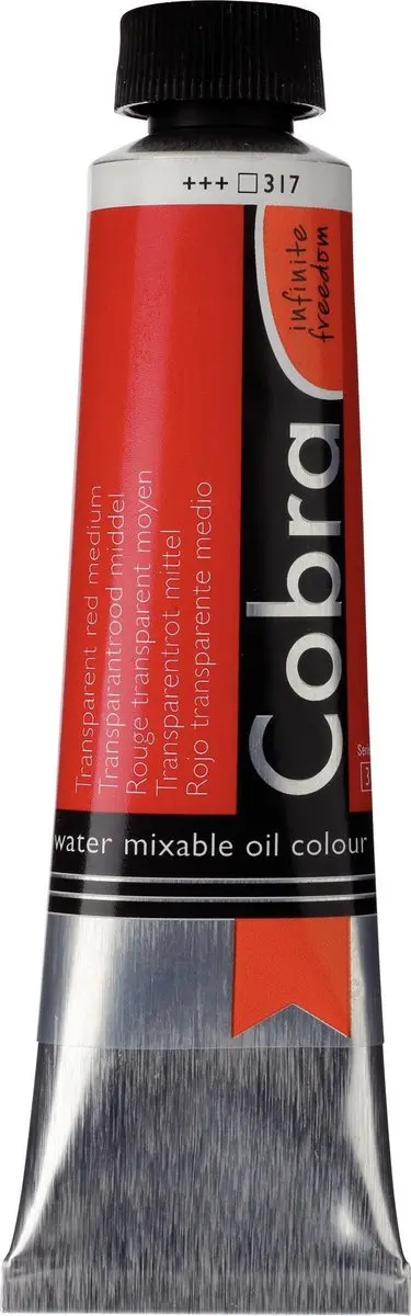Cobra Olieverf #317 Transparantrood 40ml