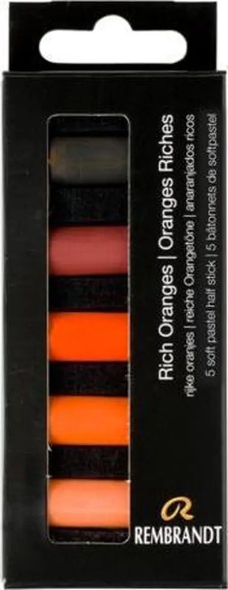 Rembrandt Softpastel Half 5 - 5 Stuks Oranje