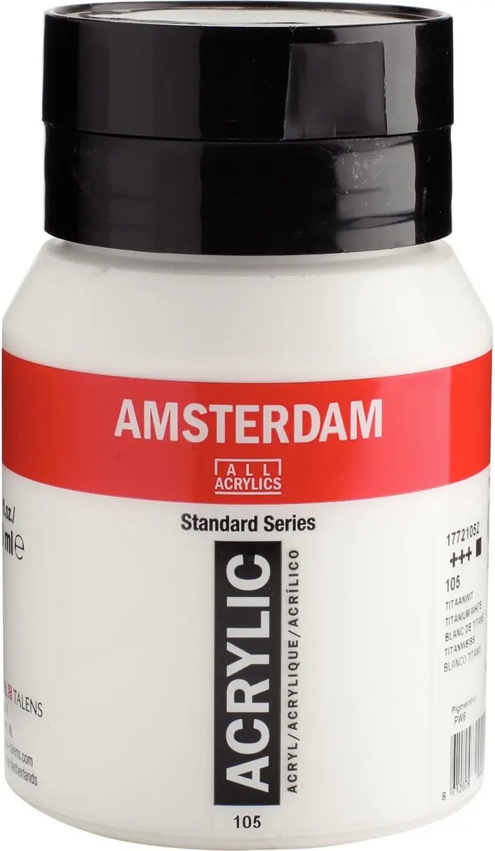 Amsterdam Standard Acrylverf 500ml Titaanwit