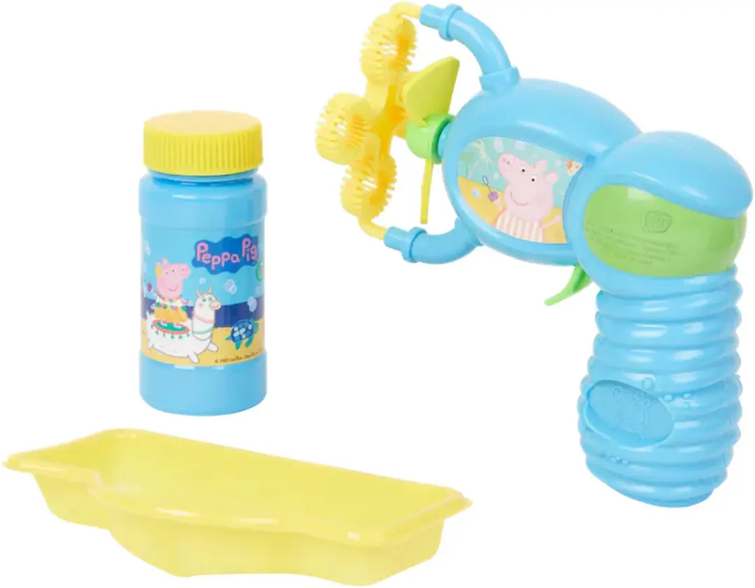 Peppa Pig Bellenblaaspistool Bubble Flurry - Blauw/Geel