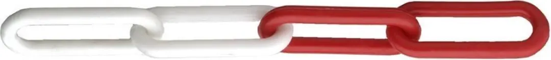 Dulimex Nylon Ketting Rood-Wit 8x62x27 - 25m