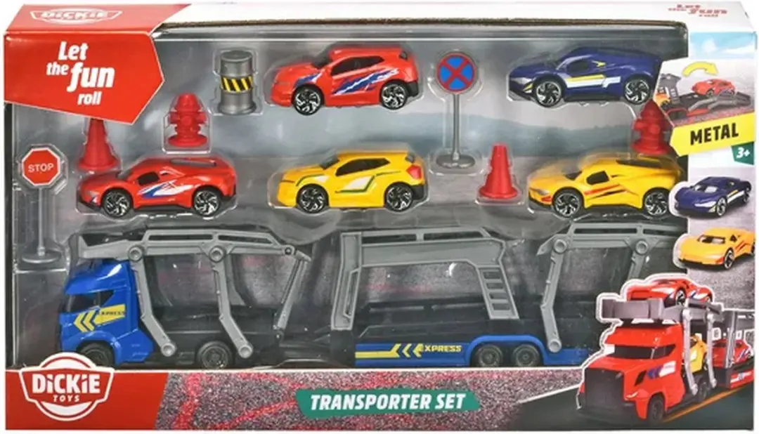 Dickie Transporter Speelgoedset 1480684 - Multicolor