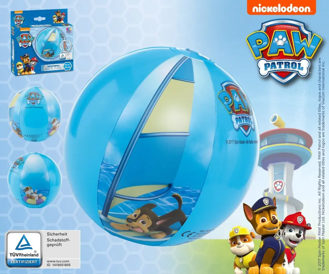 Peppa Pig Paw Patrol Strandbal - 29cm - Multi