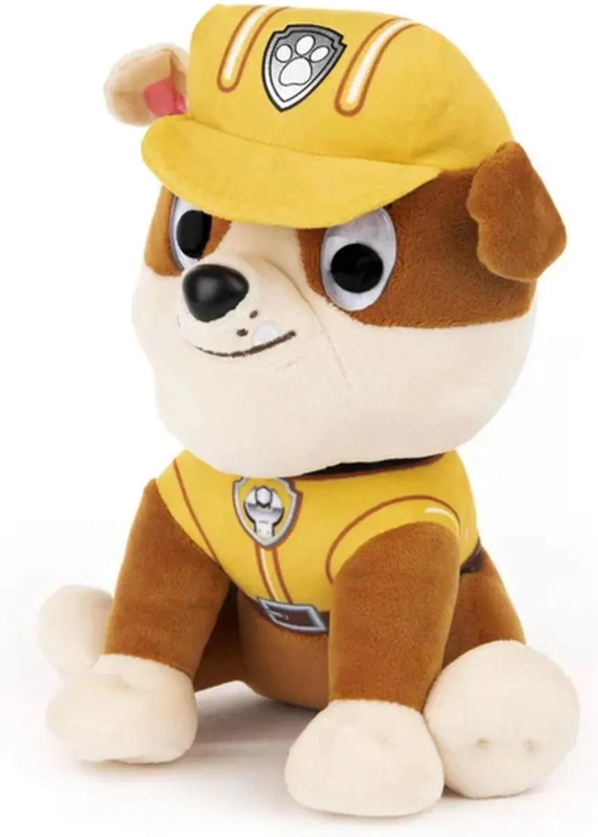 PAW Patrol Rubble Knuffel 23 cm - afbeelding 6 van 6