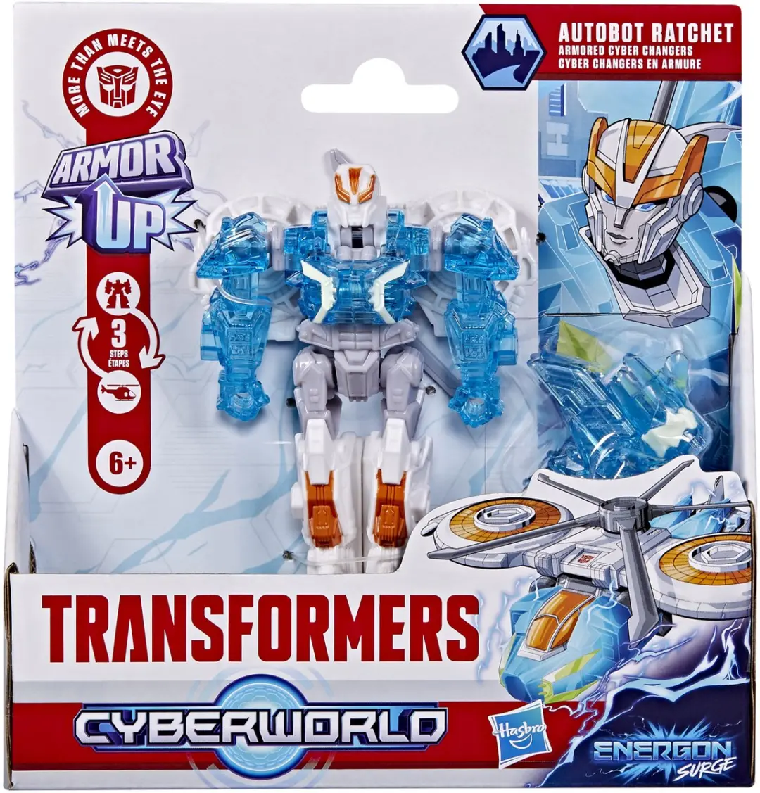 Transformers CYBERWORLD Energon Surge Autobot Ratchet Armored Cyber Changers Actiefiguur