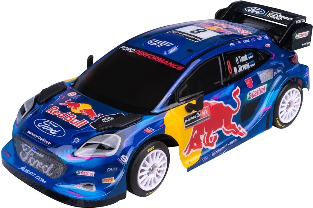 NIKKO Puma#8 Tanak M-Sport Rallyauto 1:16 - Blauw/Paars