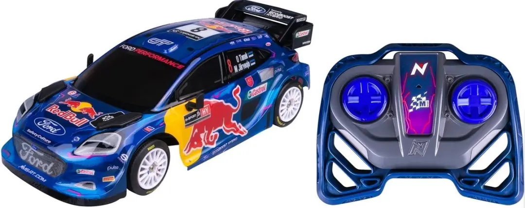 NIKKO Puma#8 Tanak M-Sport Rallyauto 1:16 - Blauw/Paars