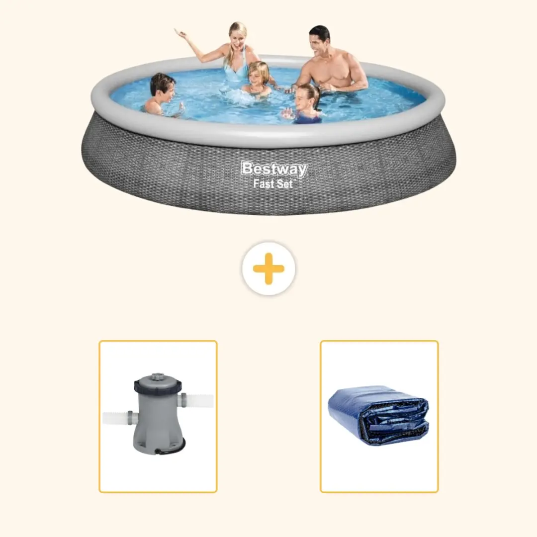 Bestway Rond Zwembad Fast Set 396x84cm