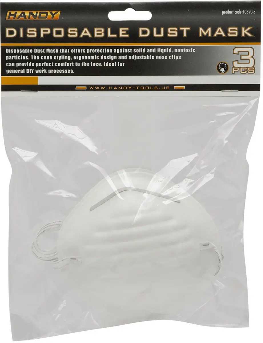 Handy Wegwerp Stofmasker 3 Stuks - Wit