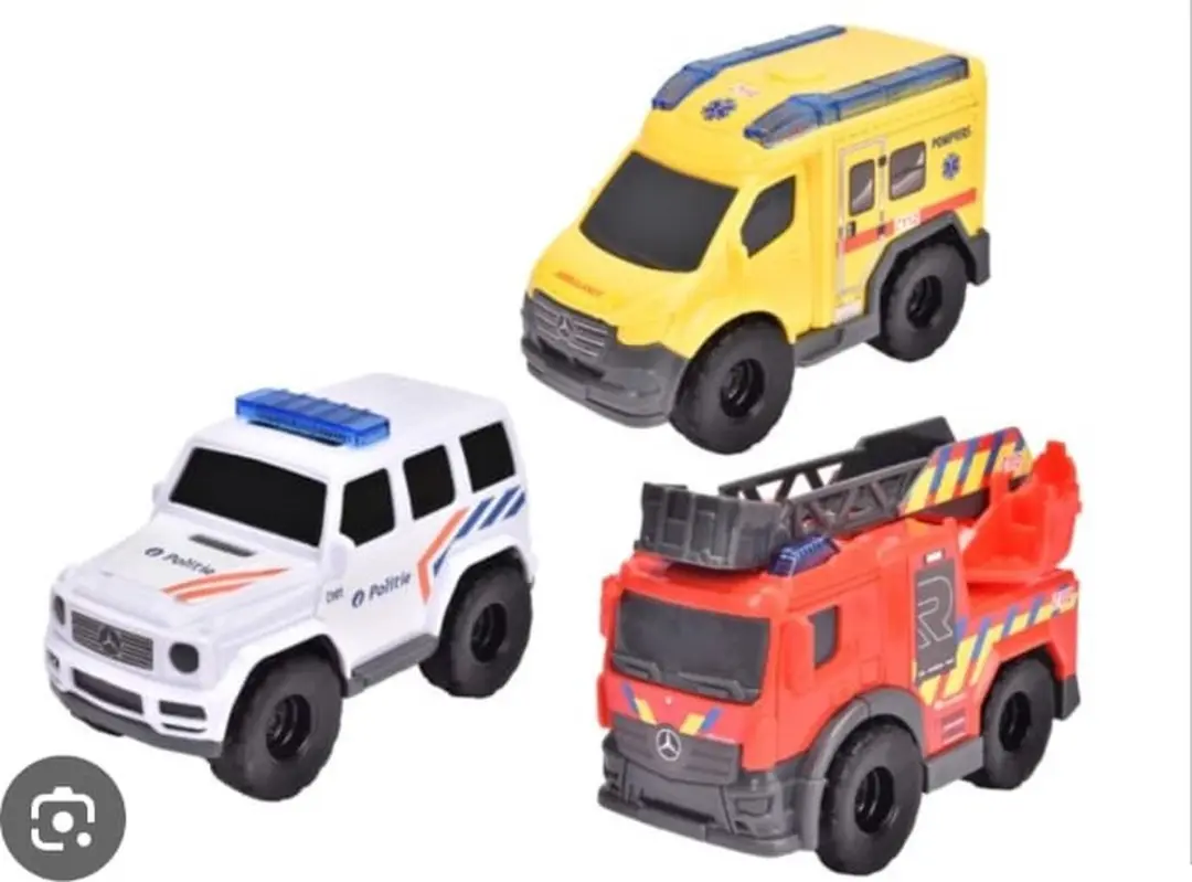 Dickie Toys Rosenbauer Micro Rescue Force - Geel/Wit/Rood
