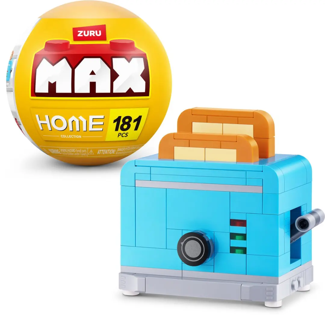 ZURU MAX Build More Premium Home Building Bricks Collection - 2x AAA