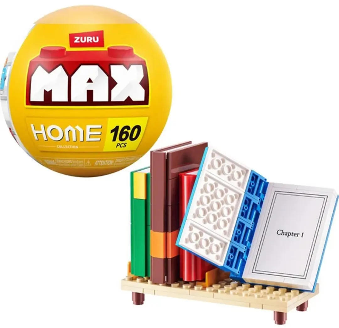 ZURU MAX Build More Premium Home Building Bricks Collection - 2x AAA