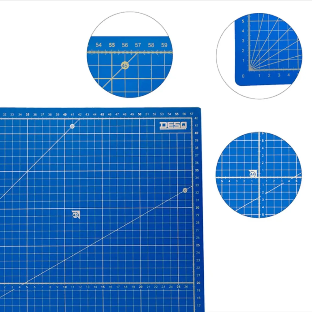Desq Professionele Snijmat 5692 - 45x60cm - 5 Laags - Blauw
