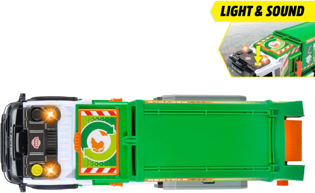 Dickie Toys Speelgoedvoertuig Grote Vuilniswagen 203749040 - Multi kleuren