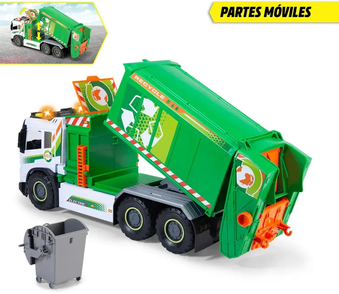 Dickie Toys Speelgoedvoertuig Grote Vuilniswagen 203749040 - Multi kleuren